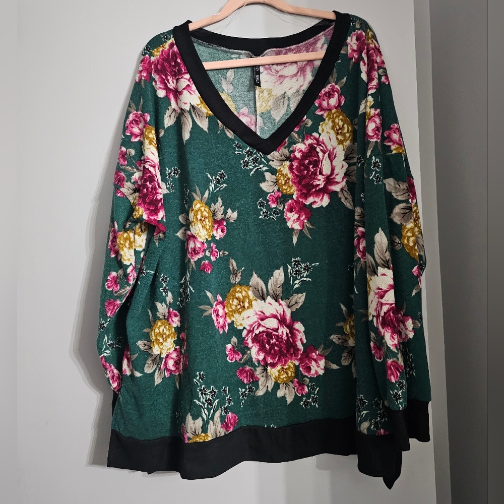 Glitzy Girlz Floral Sweater